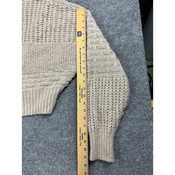 Ciaopanic Typy Sweater Women's One Size Beige Pullover Mixed Chunky Knit Crop - Picture 5 of 8